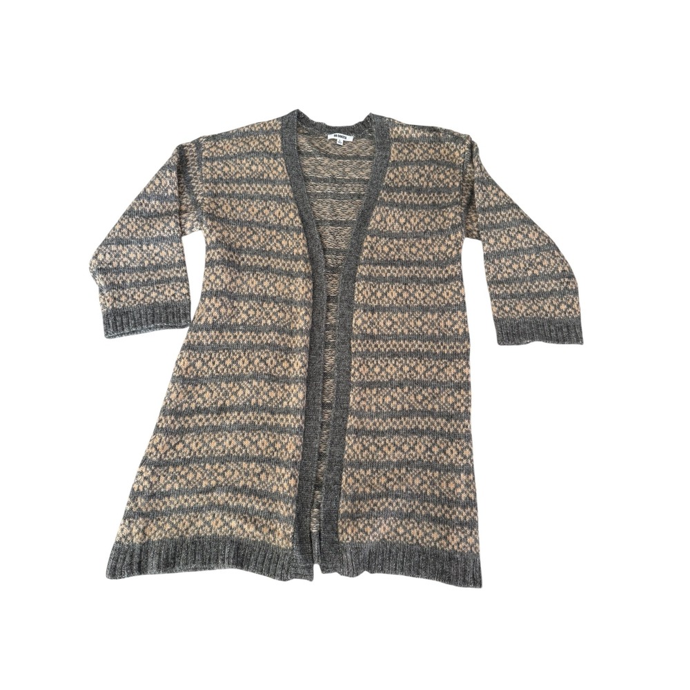 BB Dakota Gray/Beige Knit Duster Size Large